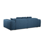 Sofa margo, 3 vietų (micadon home) tamsiai mėlynos spalvos, struktūrinio audinio