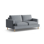 Диван «Алия» серый, бархат