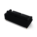 Диван «Алия» черный, бархат