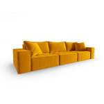 Modulinė sofa &quot;mike&quot; auksinė, aksominė