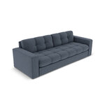 Sofa (justin) micadon limituotas tamsiai mėlynas, struktūrinis audinys