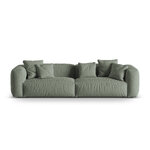 Modular sofa (martina) moss green, structured fabric