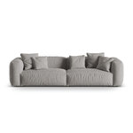 Modular sofa (martina) light gray, structured fabric