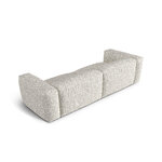 Модульный диван букле "Мартина" серо-бежевый меланж,букле