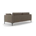 Диван «Бэми» серо-коричневый, бархат