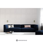 Sofa ruby, 4-seater (micadon home) deep blue, velvet, intact