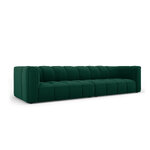 Velvet modular sofa &#39;serena&#39; bottle green, velvet