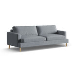 Диван «Алия» серый, бархат