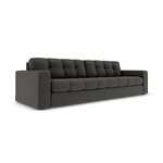 Sofa (justin) micadon riboto leidimo tamsiai pilkas, struktūrinis audinys