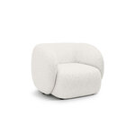 Кресло &#39;Кейт&#39; белое, букле