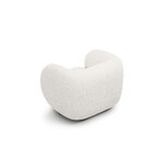 Кресло &#39;Кейт&#39; белое, букле