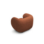 Atzveltnes krēsls 'kate' terakota, boucle