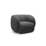 Чехол для кресла, темно-серый меланж, структурированная ткань