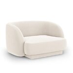 Vaalea beige samettinojatuoli miley (micadoni home) ehjä