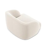 Vaalea beige samettinojatuoli miley (micadoni home) ehjä
