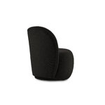 Saami armchair, (micadoni home) black, bouclé fabric