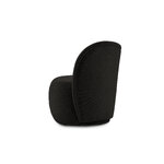 Saami armchair, (micadoni home) black, bouclé fabric