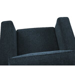 Dunas atpūtas krēsls, (micadoni home) tumši zils, strukturēts audums, zelta metāls