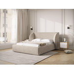 Bed (miley) beige, chenille, 140x200