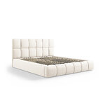 Bellis sänky vaalea beige, sametti, 100x160x220