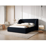 Bed (miley) dark blue, velvet, 140x200