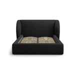 Bed (miley) black, velvet, 140x200