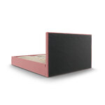 Bed phaedra, (micadon home) pink, velvet, 140x200