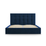 Bed phaedra, (micadoni home) deep blue, velvet, 140x200