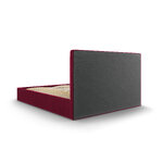 Pyla bed, (micadoni home) dark red, velvet, 140x200