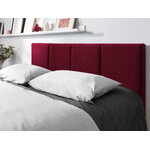 Pyla bed, (micadoni home) dark red, velvet, 140x200