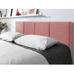 Pyla bed, (micadoni home) pink, velvet, 140x200