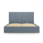 Pyla bed, (micadoni home) blue, velvet, 140x200