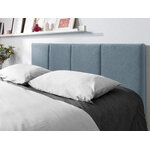 Pyla bed, (micadoni home) blue, velvet, 140x200