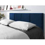 Pyla bed, (micadoni home) deep blue, velvet, 140x200