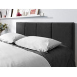 Pyla bed, (micadoni home) dark gray, velvet, 140x200