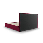 Bed phaedra, (micadoni home) dark red, velvet, 160x200