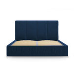 Pyla bed, (micadoni home) deep blue, velvet, 160x200