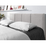 Pyla bed, (micadoni home) light gray, velvet, 160x200