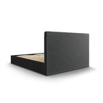 Pyla bed, (micadoni home) black, velvet, 160x200