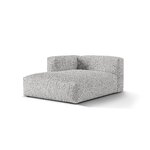 Dīvāna modulis 'martina' sudraba, bubulis