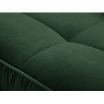 Poilsio kėdė jardanitas (micadoni home) butelis žalias, aksominis, sidabrinis metalas, geriau