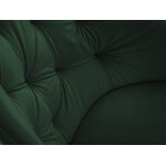 Nissi krēsls, (micadoni home) pudele zaļa, samta, melna koka