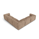 Угловой диван «Мартина» темно-бежевый, бархат