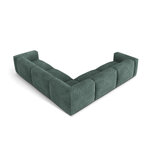 Stūra dīvāns 'martina' petrolejas krāsā, samts