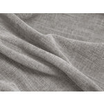 Corner sofa 'martina' light gray, structured fabric