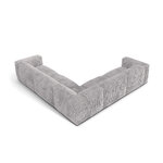 Угловой диван «Мартина» светло-серый, вельвет