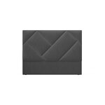 Headboard arkose, (micadoni home) dark gray, velvet, 140