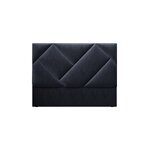 Headboard arkose, (micadoni home) dark blue, velvet, 140