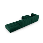 Modular corner sofa &#39;serena&#39; bottle green, velvet, left