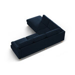 Corner sofa &#39;aliya&#39; dark blue, velvet, left